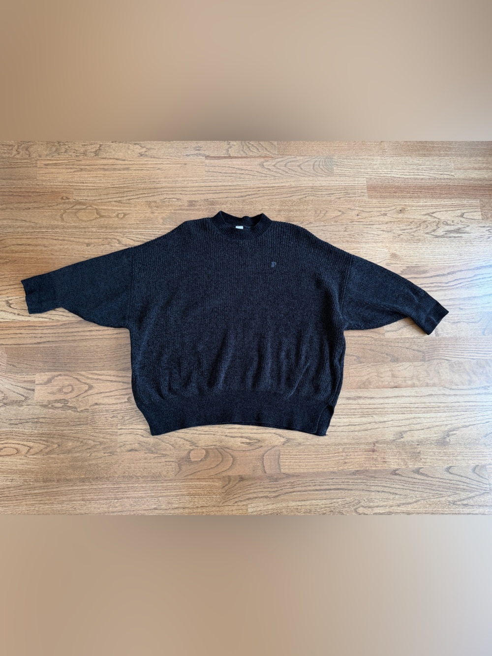 PINK Victoria's Secret Black Crewneck Sweater